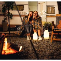 Lampe A Poser Fhl-Easy Ruby Led Blanc, 1 Lumiere, Telecommandes, Changeur De Couleurs
