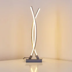 Lampe A Poser Horpmaal Led Nickel Mat, 2 Lumieres