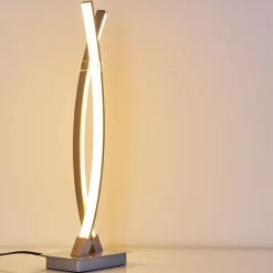 Lampe A Poser Horpmaal Led Nickel Mat, 2 Lumieres