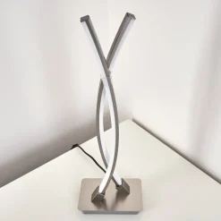 Lampe A Poser Horpmaal Led Nickel Mat, 2 Lumieres