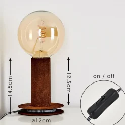 Lampe A Poser Kimstad Rouille, 1 Lumiere