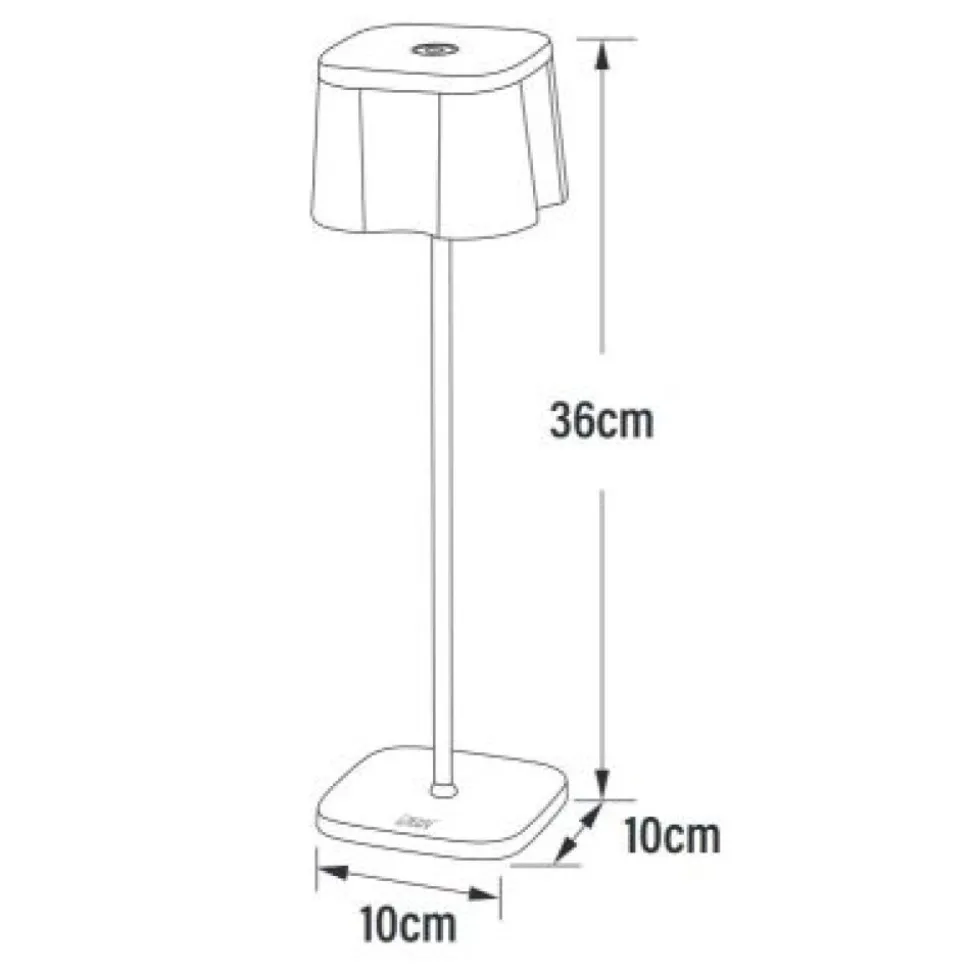 Lampe A Poser Konstsmide Nice Led Noir, 5 Lumieres
