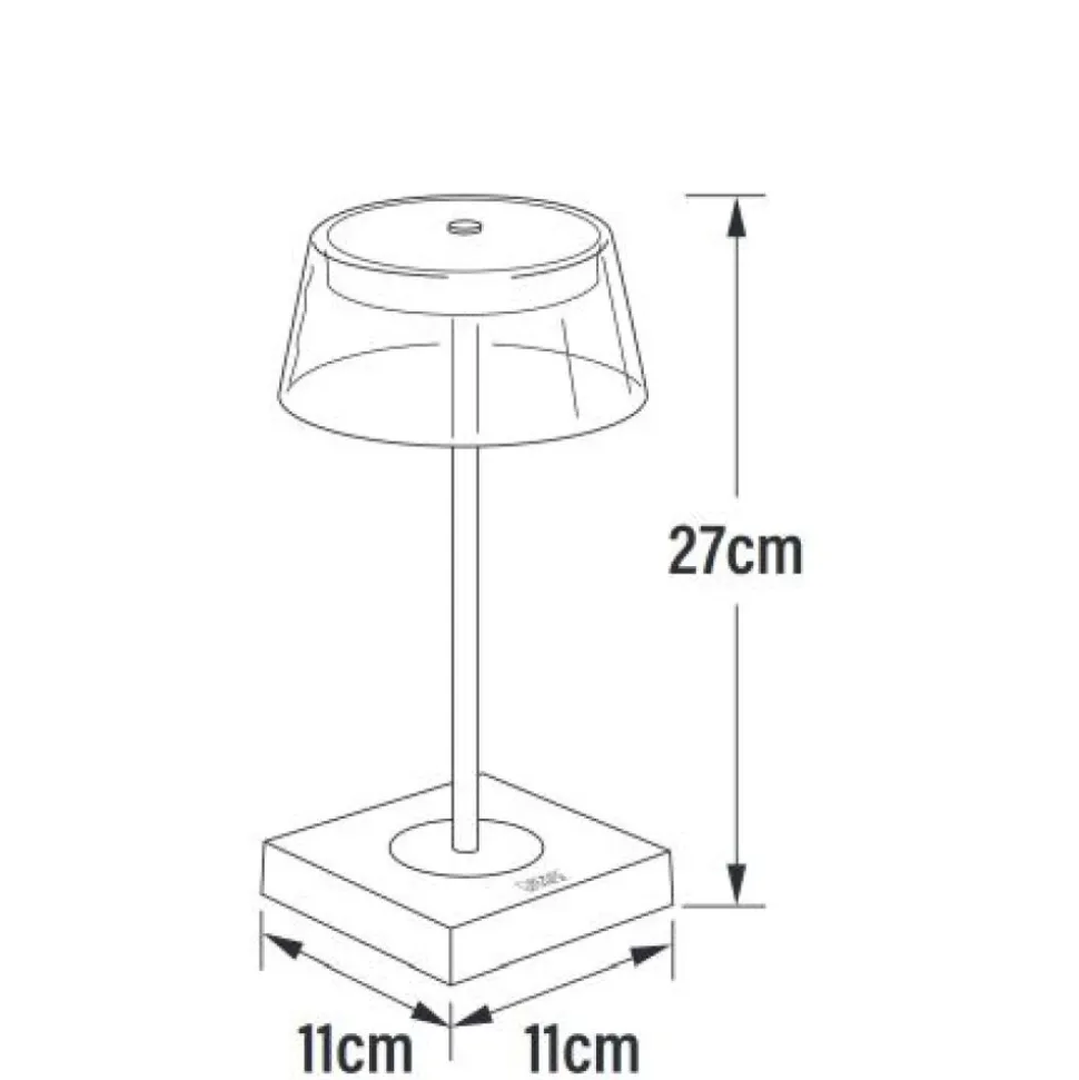 Lampe A Poser Konstsmide Scilla Led Noir, 1 Lumiere