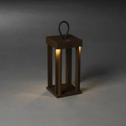 Lampe A Poser Konstsmide Cannes Led Rouille, 5 Lumieres