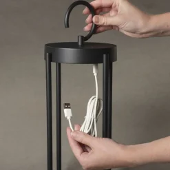 Lampe A Poser Konstsmide Manorola Led Noir, 1 Lumiere