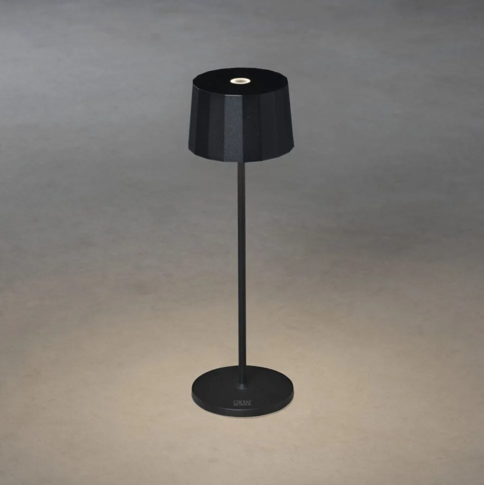 Lampe A Poser Konstsmide Positano Led Noir, 1 Lumiere