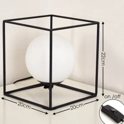 Lampe A Poser Legano Noir, 1 Lumiere