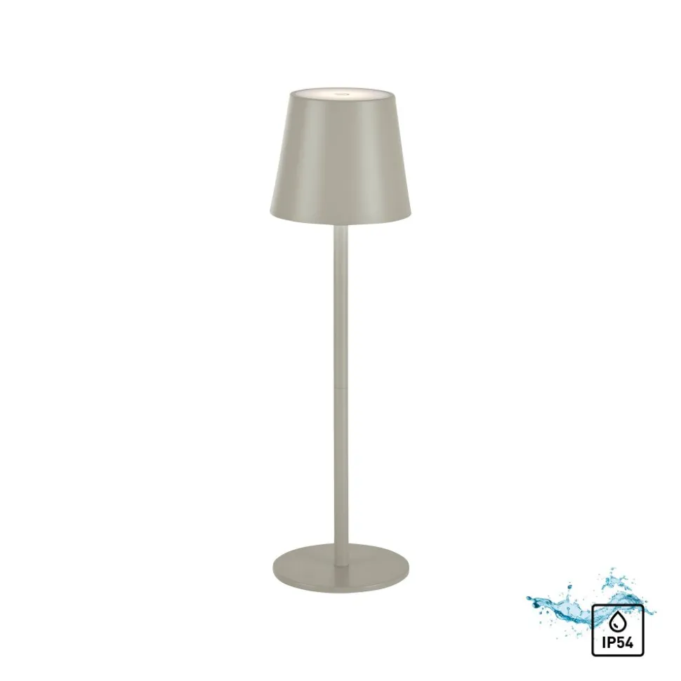 Lampe A Poser Leuchten Direkt Euria Led Gris, 1 Lumiere