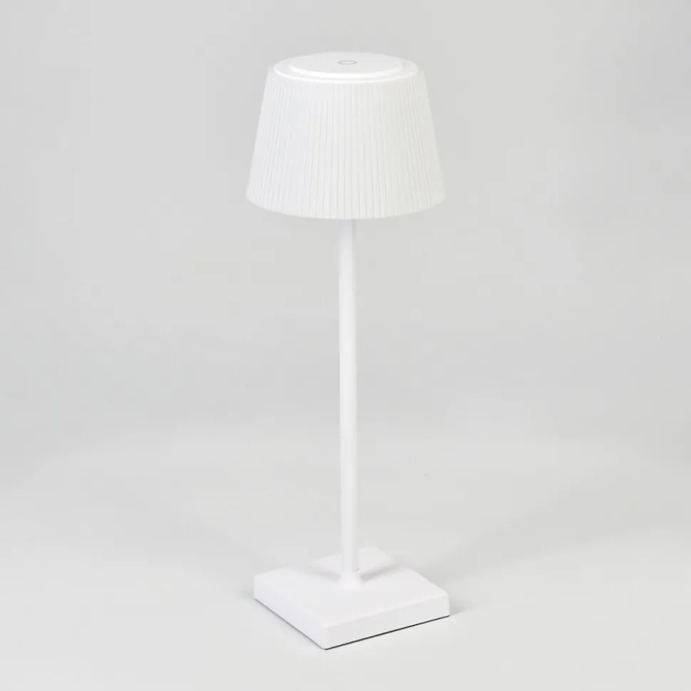 Lampe A Poser Longchamps Led Blanc, 1 Lumiere