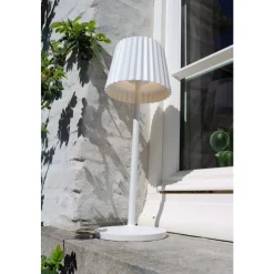 Lampe A Poser Lucide Justine Led Blanc, 1 Lumiere