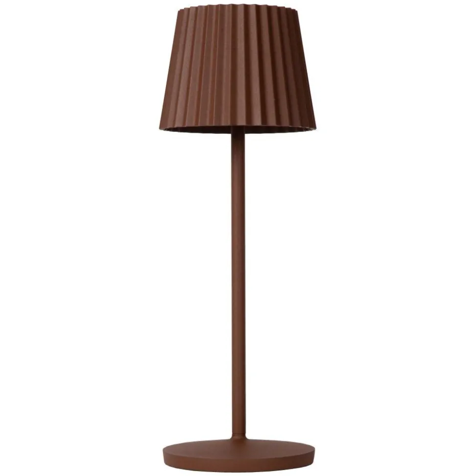 Lampe A Poser Lucide Justine Led Rouille, 1 Lumiere