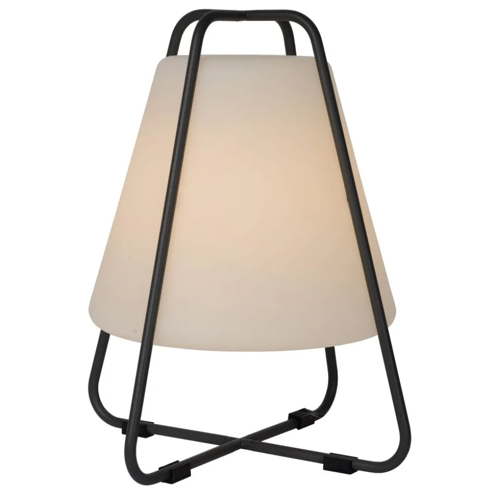 Lampe A Poser Lucide Pyramid Led Anthracite, 1 Lumiere
