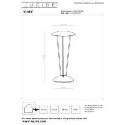 Lampe A Poser Lucide Renee Led Noir, 1 Lumiere