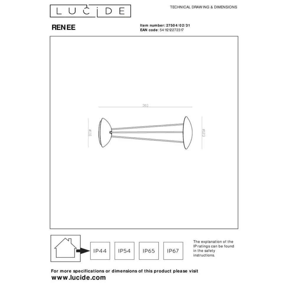 Lampe A Poser Lucide Renee Led Blanc, 1 Lumiere