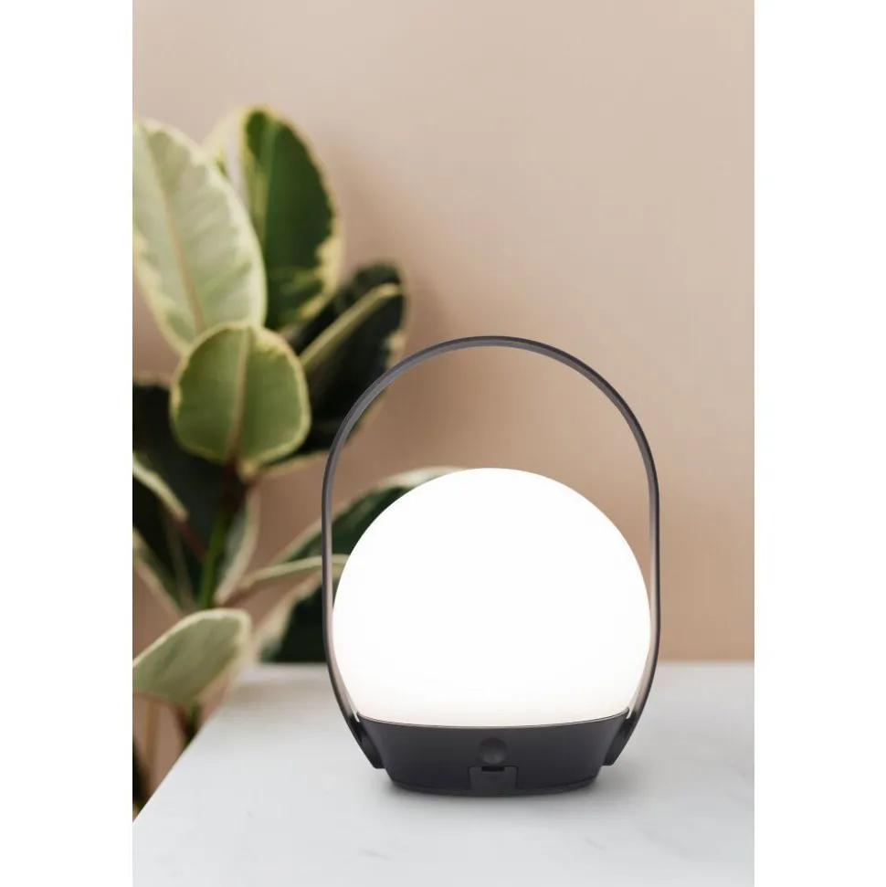 Lampe A Poser Lutec Cardi Led Noir, Blanc, 1 Lumiere, Changeur De Couleurs
