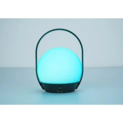 Lampe A Poser Lutec Cardi Led Noir, Blanc, 1 Lumiere, Changeur De Couleurs