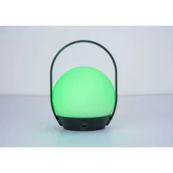 Lampe A Poser Lutec Cardi Led Noir, Blanc, 1 Lumiere, Changeur De Couleurs