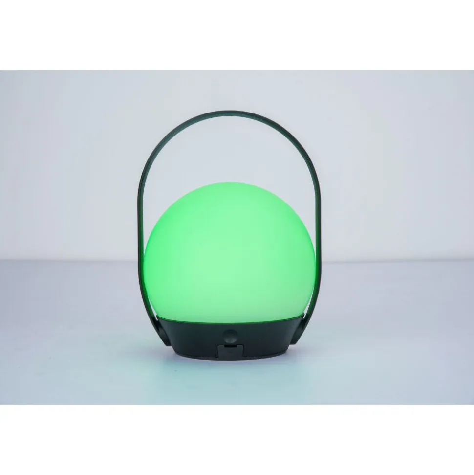 Lampe A Poser Lutec Cardi Led Noir, Blanc, 1 Lumiere, Changeur De Couleurs
