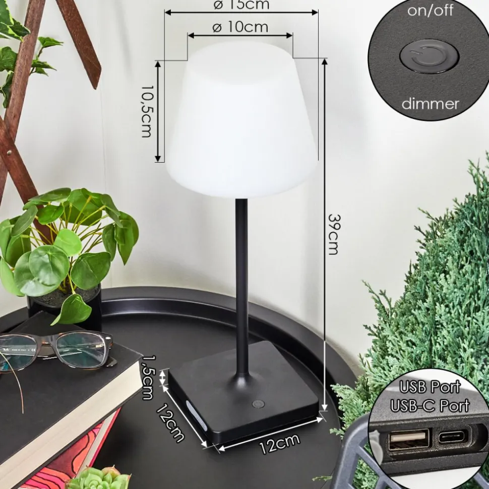 Lampe A Poser Mayordomo Led Noir, 1 Lumiere