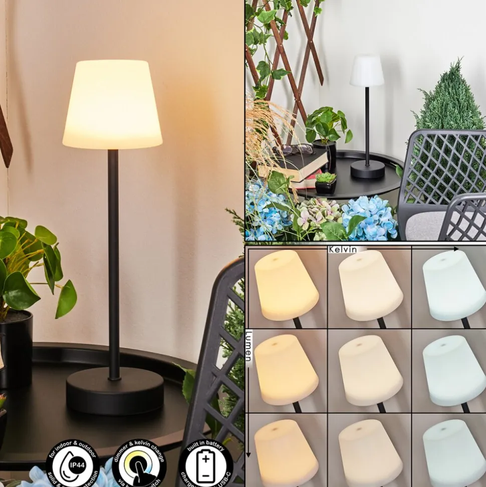Lampe A Poser Maza Led Noir, 1 Lumiere
