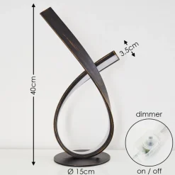 Lampe A Poser Medle Led Rouille, 1 Lumiere