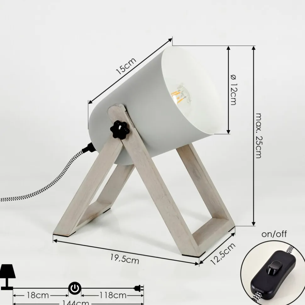 Lampe A Poser Novilly Bois Clair, 1 Lumiere