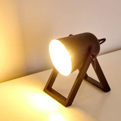 Lampe A Poser Novilly Noir, 1 Lumiere