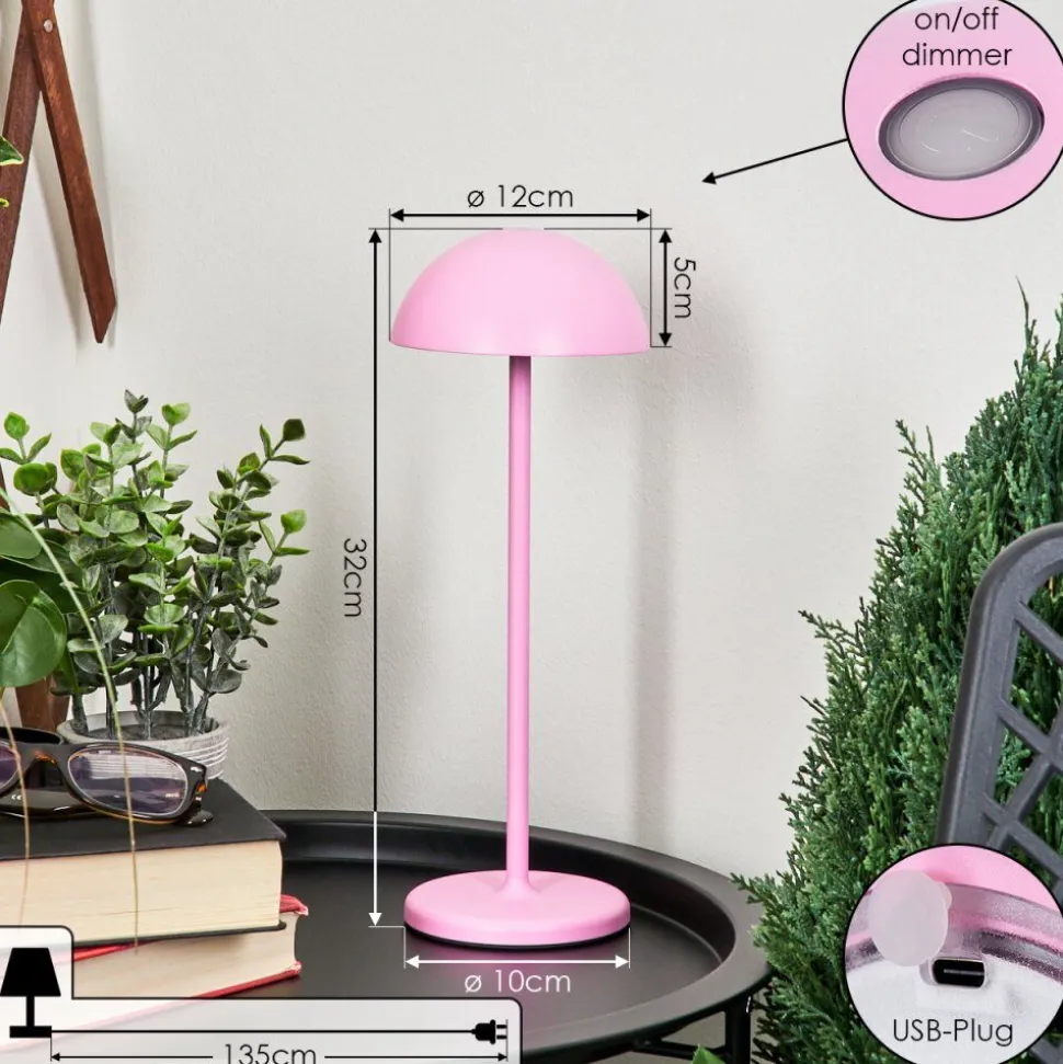 Lampe A Poser Pelaro Led Rose, 1 Lumiere