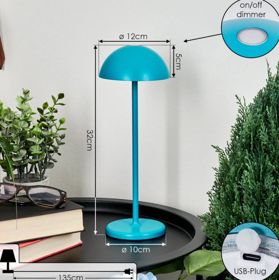 Lampe A Poser Pelaro Led Bleu, 1 Lumiere