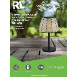 Lampe A Poser Reality Roca Led Noir, 1 Lumiere