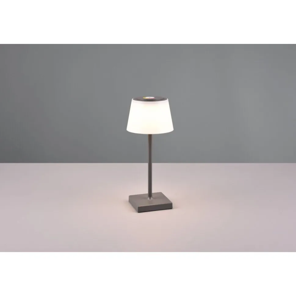 Lampe A Poser Reality Sanchez Led Anthracite, 1 Lumiere, Changeur De Couleurs