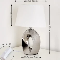 Lampe A Poser Rovio Argente, 1 Lumiere