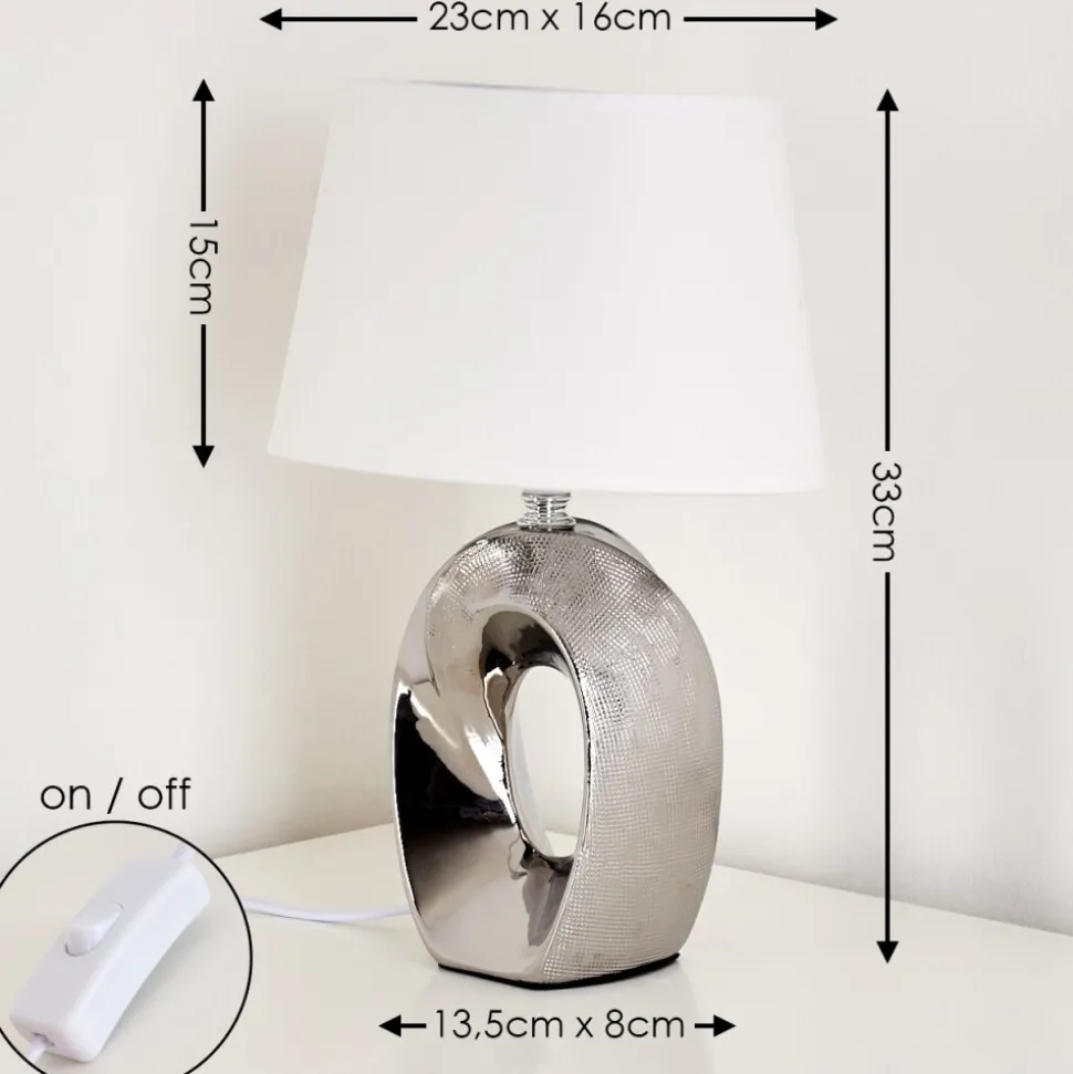 Lampe A Poser Rovio Argente, 1 Lumiere