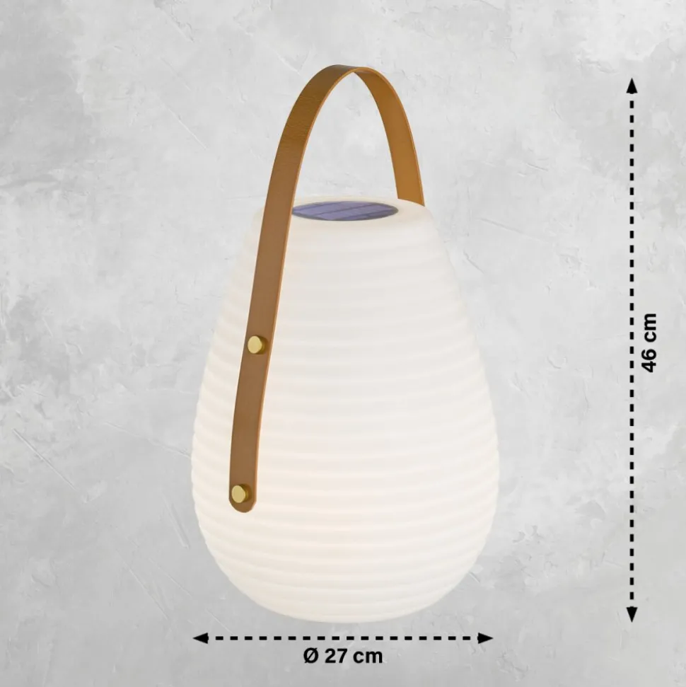 Lampe A Poser Schoner Wohnen-Kollektion Bell Led Blanc, 1 Lumiere, Telecommandes, Changeur De Couleurs