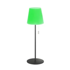 Lampe A Poser Schoner Wohnen-Kollektion Talent Led Anthracite, 1 Lumiere, Telecommandes, Changeur De Couleurs