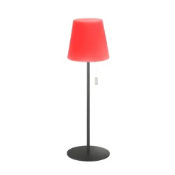 Lampe A Poser Schoner Wohnen-Kollektion Talent Led Anthracite, 1 Lumiere, Telecommandes, Changeur De Couleurs