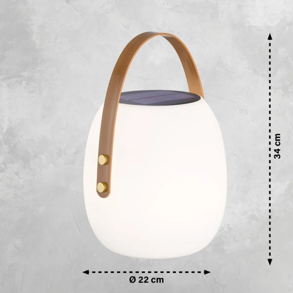 Lampe A Poser Schoner Wohnen-Kollektion Bell Led Blanc, 1 Lumiere, Telecommandes, Changeur De Couleurs