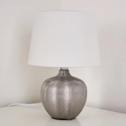 Lampe A Poser Stampa Argente, 1 Lumiere