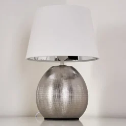 Lampe A Poser Stampa Argente, 1 Lumiere
