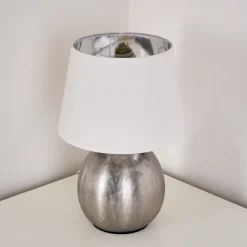 Lampe A Poser Stampa Argente, 1 Lumiere
