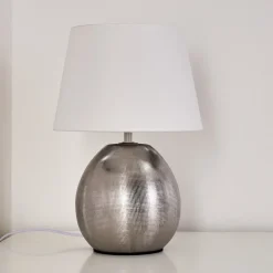 Lampe A Poser Stampa Argente, 1 Lumiere
