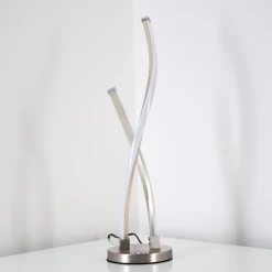 Lampe A Poser Tervo Led Nickel Mat, 2 Lumieres