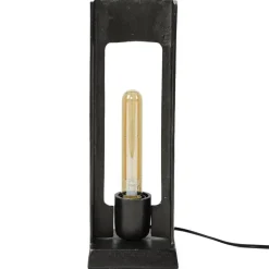 Lampe A Poser Ugchelen Nickel Mat, Noir, 1 Lumiere