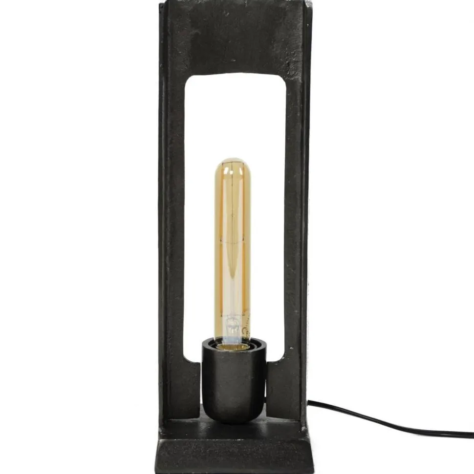 Lampe A Poser Ugchelen Nickel Mat, Noir, 1 Lumiere
