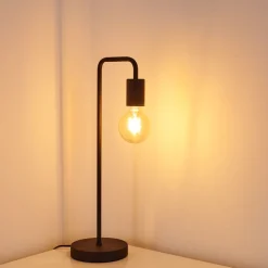 Lampe A Poser Valocolla Noir, 1 Lumiere