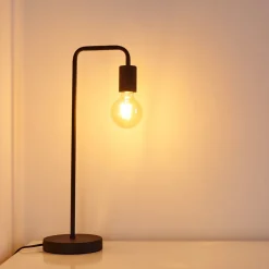 Lampe A Poser Valocolla Noir, 1 Lumiere