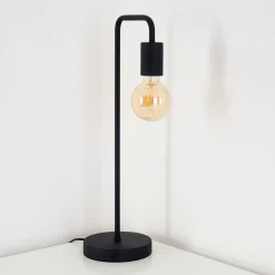 Lampe A Poser Valocolla Noir, 1 Lumiere