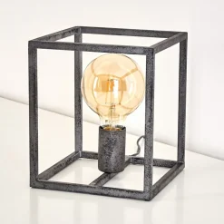 Lampe A Poser Voordorp Gris, Argente, 1 Lumiere