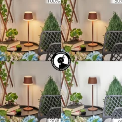 Lampe A Poser Walt Led Rouille, 1 Lumiere
