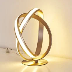Lampe A Poser Woyens Led Nickel Mat, 1 Lumiere
